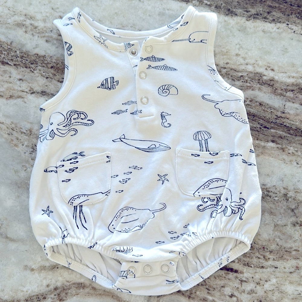 Pehr bubble romper Life Aquatic unisex